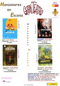 Vuelve la actividad teatral a Manzanares con un atractivo cartel