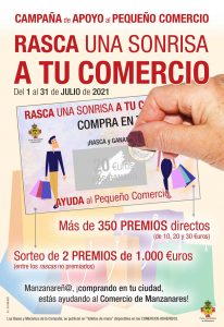 Campaña ‘Rasca una sonrisa a tu comercio’ repartirá 8.000 euros en premios en Manzanares