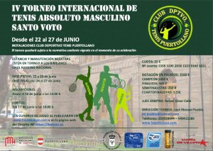 IV Torneo Internacional de Tenis Absoluto Masculino Santo Voto en Puertollano arranca mañana