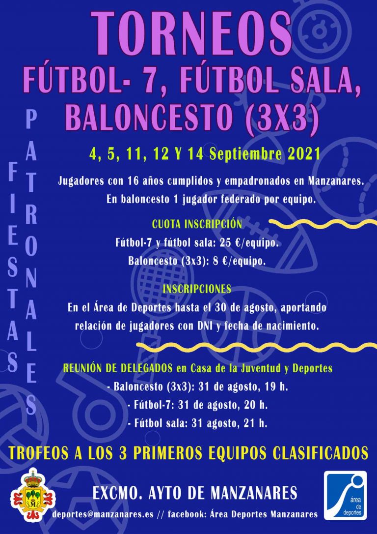 Deporte amateur regresa a Manzanares en celebración de las fiestas patronales