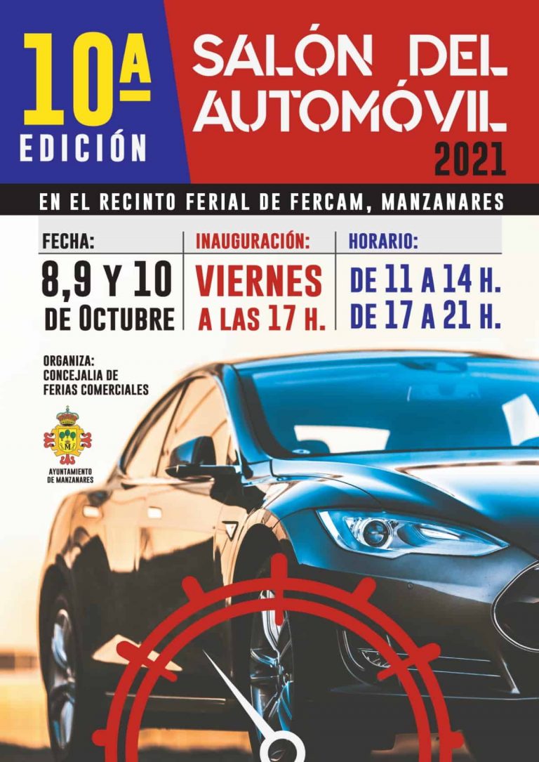 12 expositores participarán del X Salón del Automóvil en Manzanares el 8, 9, y 10 de octubre 12 expositores participarán del X Salón del Automóvil en Manzanares el 8, 9, y 10 de octubre