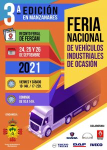 3ª. Edición de la Feria Nacional de Vehículos Industriales de Ocasión en Manzanares este fin de semana