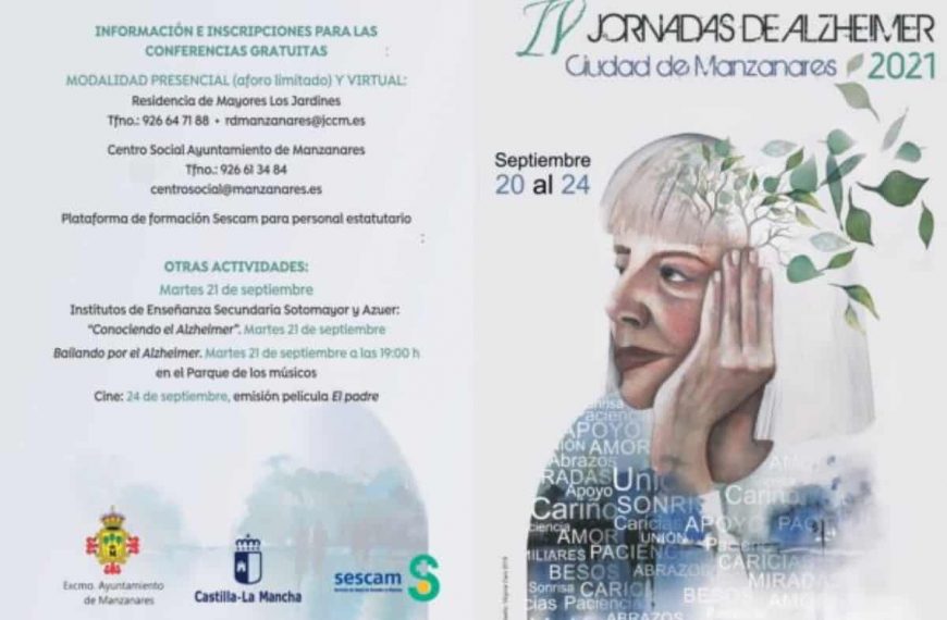 IV Jornadas de Alzheimer Ciudad de Manzanares 2021 del 20 al 24 de septiembre