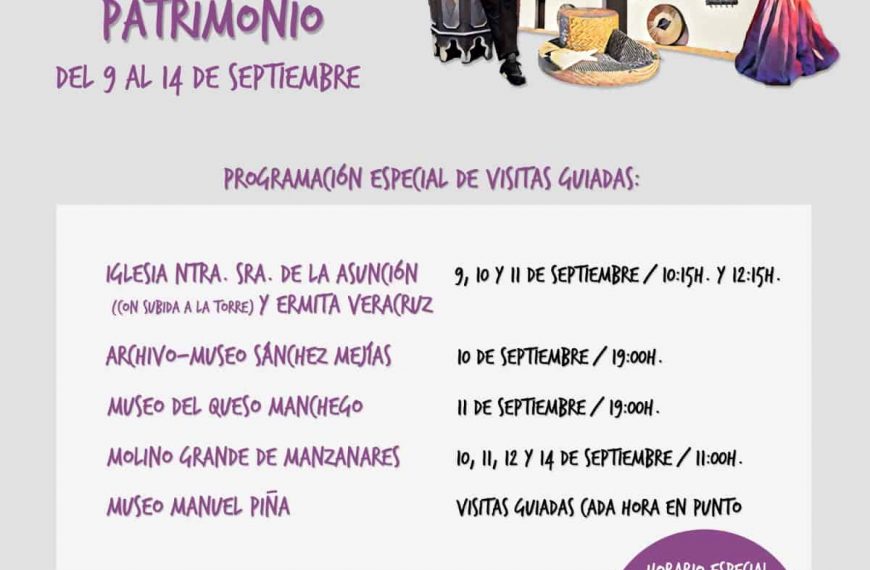 Visitas guiadas gratuitas para conocer el patrimonio cultural y museístico de Manzanares