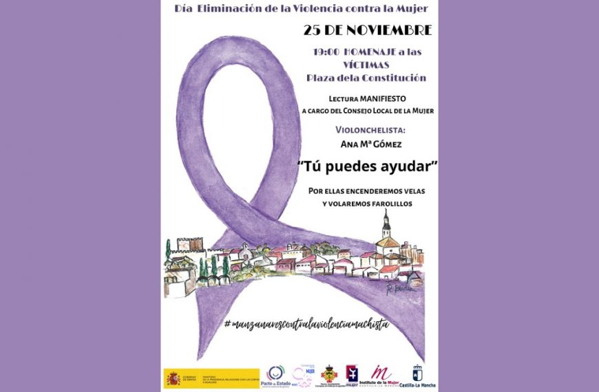 Programación para conmemorar el 25N en la Plaza de la Constitución de Manzanares este jueves