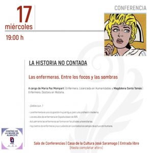 Conferencia “Las enfermeras. Entre los focos y las sombras” el 17 de noviembre en la Casa de la Cultura José Saramago de Albacete