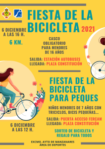 La Fiesta de la Bicicleta regresa a Manzanares el próximo 6 de diciembre