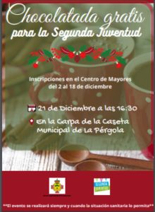Chocolatada gratis para la segunda juventud de Manzanares