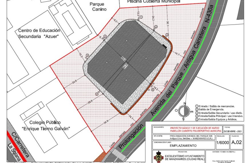 Luz verde al nuevo pabellón polideportivo y la urbanización de la segunda y tercera fases del polígono del sector 5 de Manzanares