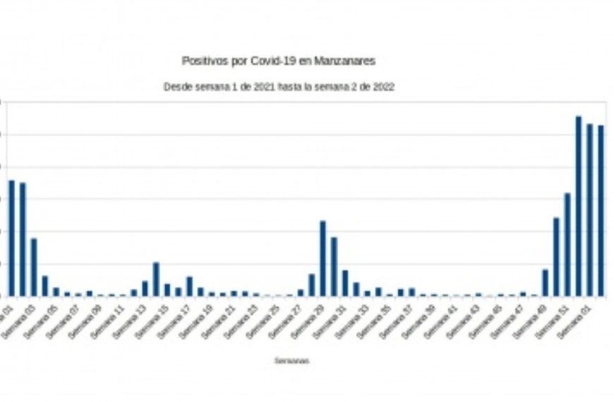 264 nuevos casos covid registrados en Manzanares en la segunda semana del año