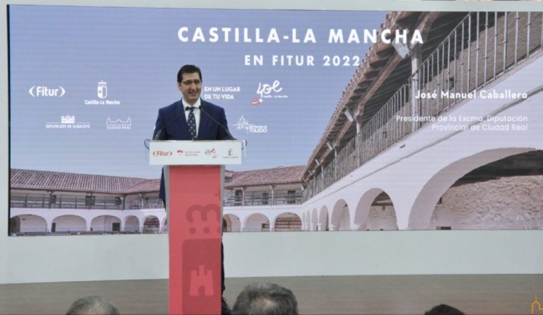 “las bondades de Ciudad Real son muchas”, ha defendido José Manuel Caballero ayer  en la inauguración de Fitur 2022
