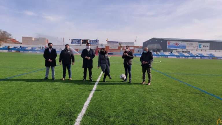 Inaugurada ayer la última actuación acometida en el Paquito Jiménez de Socuéllamos por el presidente de la Diputación