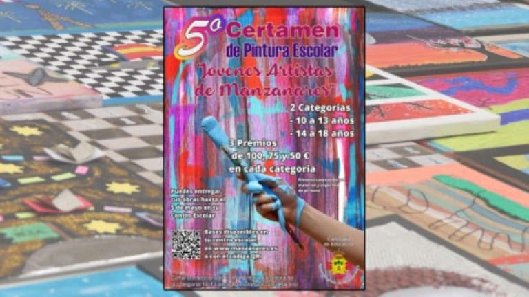 V certamen de pintura escolar ‘Jóvenes artistas de Manzanares’, para chicos y chicas de entre 10 y 18 años de la localidad