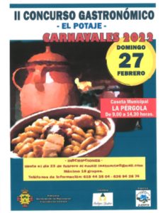 II Concurso Gastronómico dedicado al Potaje de la Asociación Gastronómica Cultural  “La Almorta” de Manzanares