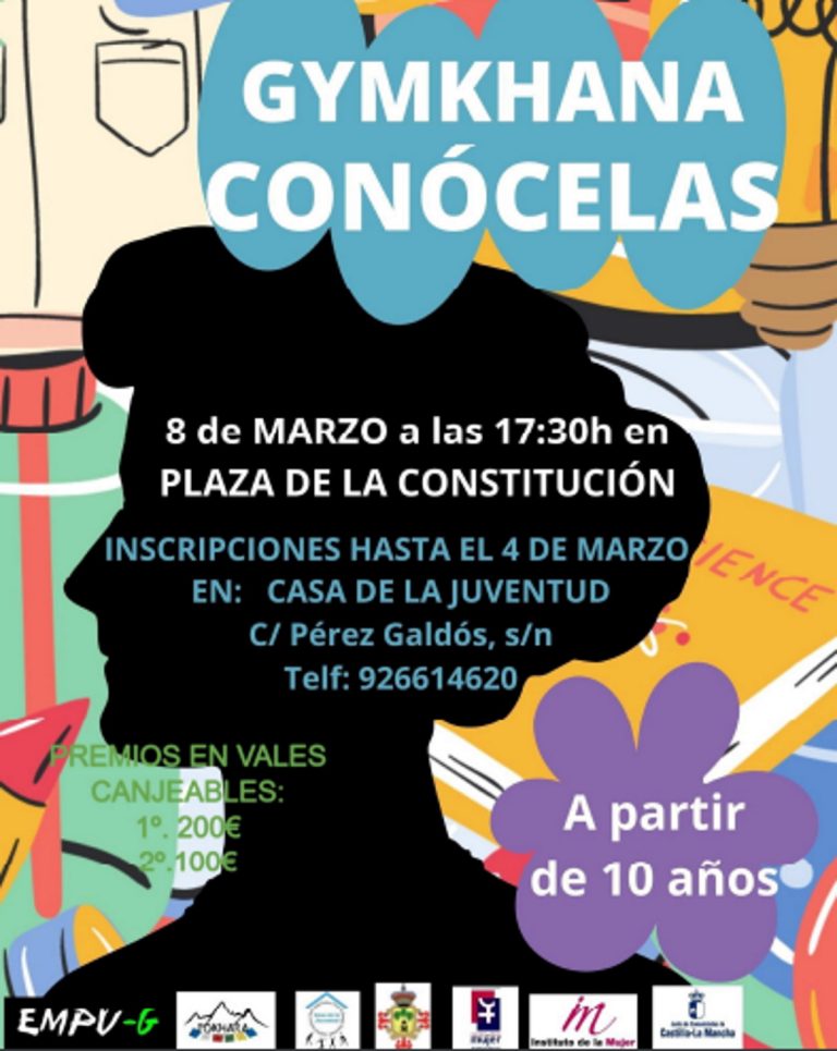 Gymkhana “Conócelas” el 8 de marzo a las 17:30 horas en la Plaza de la Constitución de Manzanares
