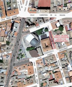 Inician los trabajos de reforma del tramo de la calle Molinos de Viento entre calles Libertad y Padres Capuchinos de Manzanares