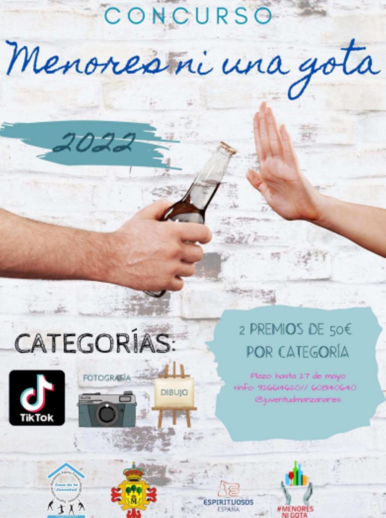 Concurso de Dibujo “Menores ni una gota” hasta el 27 de mayo para edades entre los 12 y los 25 años