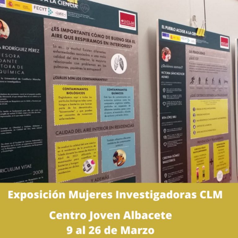 Exposición mujeres investigadoras de CLM hasta el 26 de marzo en el Centro Joven de Albacete