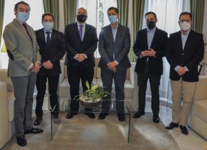 La dirección de FECIR se ha reunido hoy en el Palacio Provincial con el presidente provincial, José Manuel Caballero