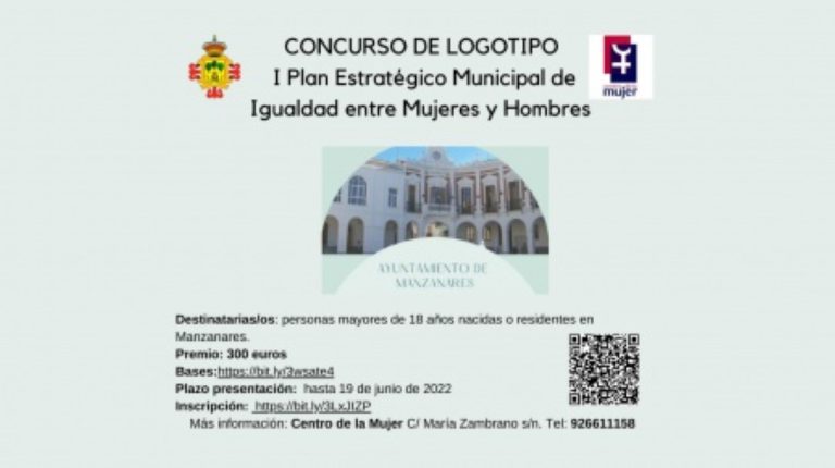 Concurso de  logotipo para el Plan Estratégico Municipal entre Mujeres y Hombres del ayuntamiento de Manzanares