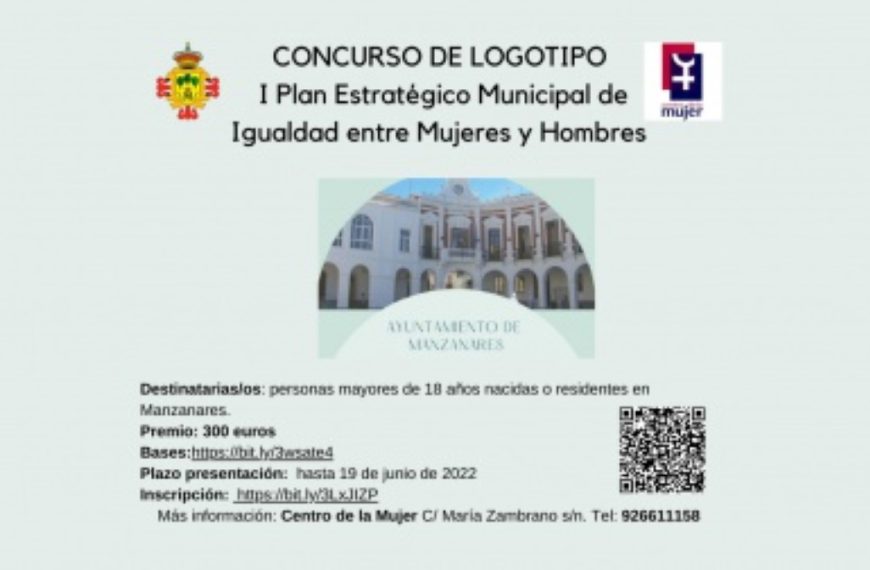 Concurso de logotipo para el Plan Estratégico Municipal entre Mujeres y Hombres del ayuntamiento de Manzanares
