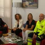 Por el Día Internacional de la Medicina de Urgencias y Emergencias, 27de mayo, iluminaron la fachada del ayuntamiento de Manzanares