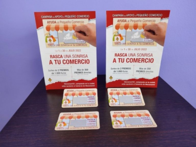 Vuelve durante julio “Rasca una sonrisa a tu comercio” para repartir 8.000 euros en premios a quienes compren en Manzanares
