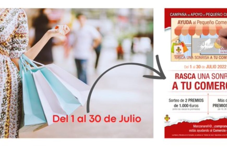 Aún puedes participar en la campaña “Rasca una sonrisa a tu comercio” hasta el 30 de julio en Manzanares