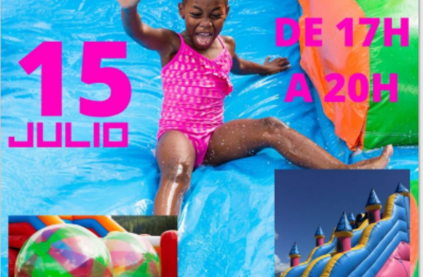 Juegos hinchables en la piscina de verano de Manzanares este 15 de julio de 17 a 20 horas