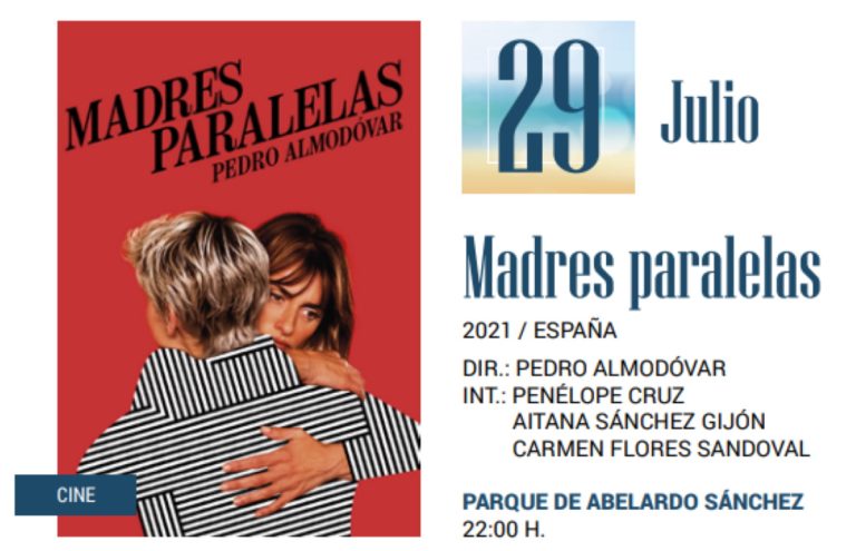 “Madres paralelas” de Almodóvar este 29 de julio en el parque Abelardo Sánchez de Albacete a las 22 horas