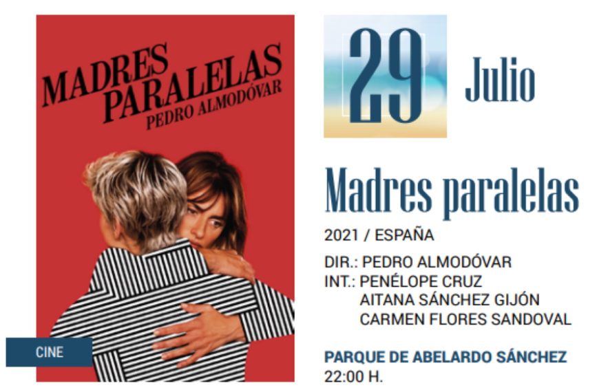 “Madres paralelas” de Almodóvar este 29 de julio en el parque Abelardo Sánchez de Albacete a las 22 horas