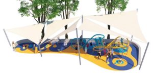 La reforma del parque infantil en la Plaza del Ayto. de Puertollano contará con un imán de escalada social transparente para niños en forma de Mariposa Doble