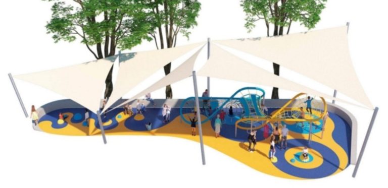 La reforma del parque infantil en la Plaza del Ayto. de Puertollano contará con un imán de escalada social transparente para niños en forma de Mariposa Doble