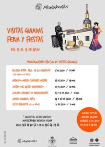 Visitas guiadas del 13 al 17 de julio de 2022 por las Feria y Fiestas de Manzanares