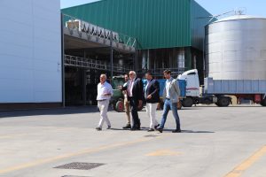 Una visita a las instalaciones de la Cooperativa Jesús del Perdón – Bodegas Yuntero realizó el alcalde de Manzanares Julián Nieva