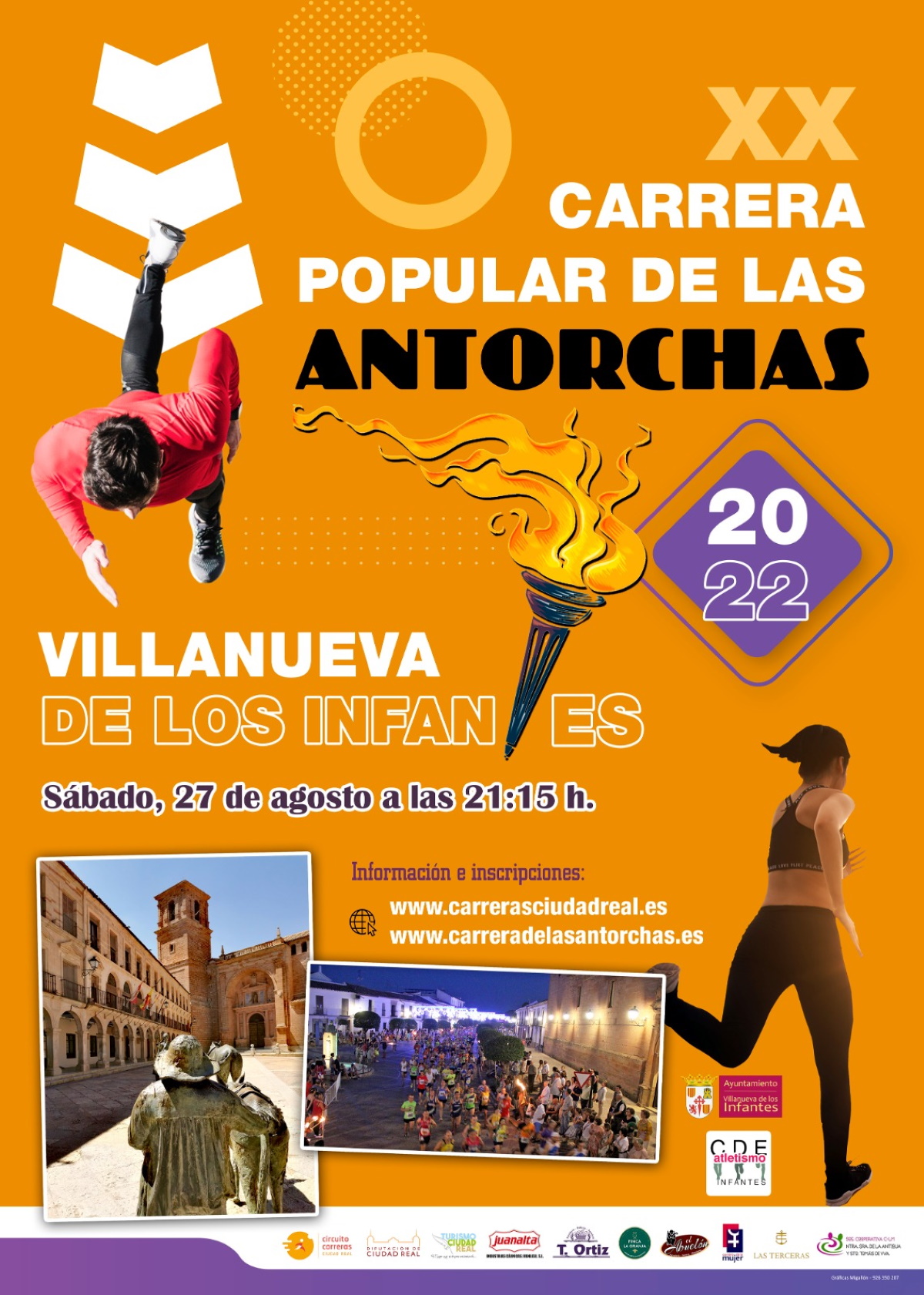 XX Carrera de Las Antorchas en Villanueva de los Infantes el 27 de agosto de 2022