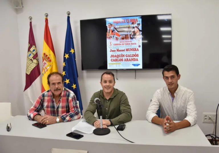 Corrida de toros mixta el 3 de septiembre en el marco de la Feria y Fiestas 2022 de Miguelturra en honor a la Virgen de la Estrella