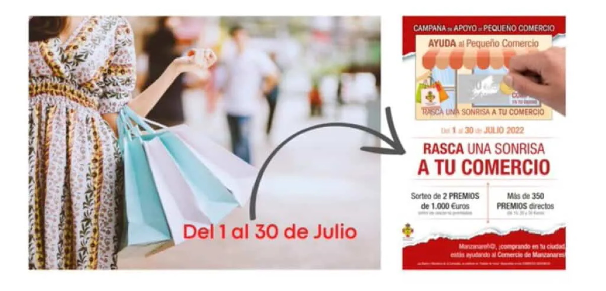 Ellos son los ganadores del sorteo de la campaña ‘Rasca una sonrisa a tu comercio’ de Manzanares que se celebró hoy