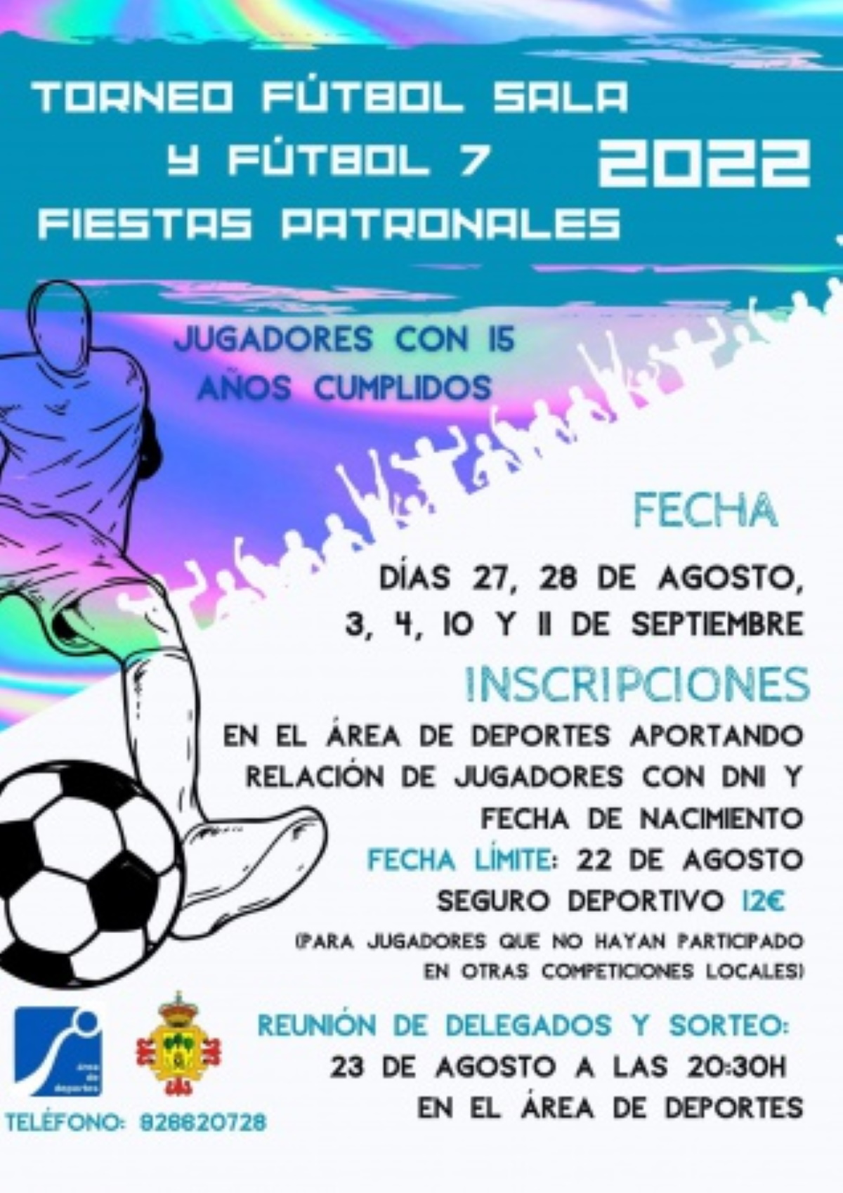 Torneos de fútbol sala y fútbol 7 para las fiestas patronales de Jesús del Perdón en Manzanares