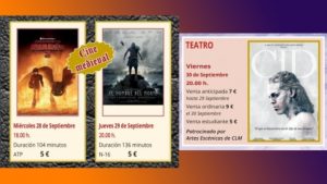 Ciclo de cine medieval en el Gran Teatro de Manzanares en el marco de la celebración de las Jornadas Medievales en la localidad