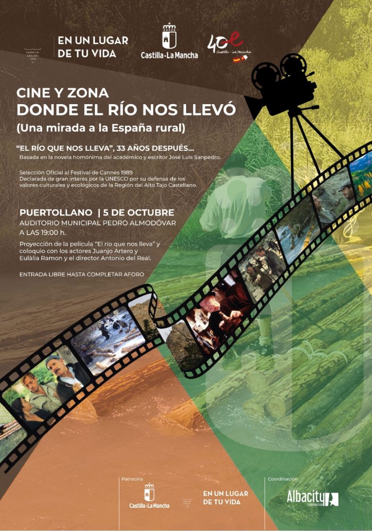 Un coloquio celebrarán con la proyección de la película “El río que nos lleva” el 5 de octubre en el Auditorio Pedro Almodóvar de Puertollano