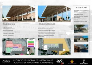 Avanza la remodelación de la estación de autobuses de Manzanares con una inversión de 663.000 euros