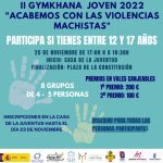 II Gymkhana joven 2022 “Acabemos con las violencias machistas” el 25 de noviembre en la Casa de la Juventud de Manzanares