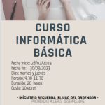 Curso de Informática Básica del 28 de febrero al 30 de marzo en el Centro de la Mujer de Manzanares