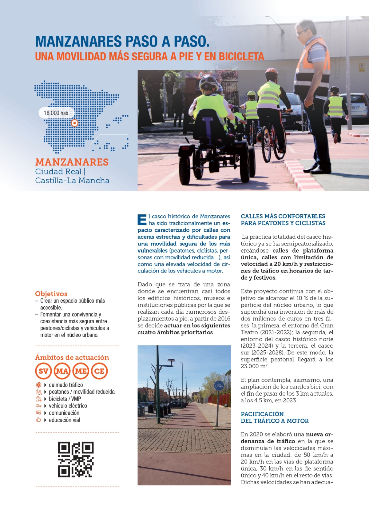 La DGT destaca las iniciativas de movilidad segura y sostenible llevadas a cabo en Manzanares