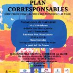 Plan Corresponsables servicio de conciliación para menores (3-12 años) durante el Carnaval 2023 de Manzanares