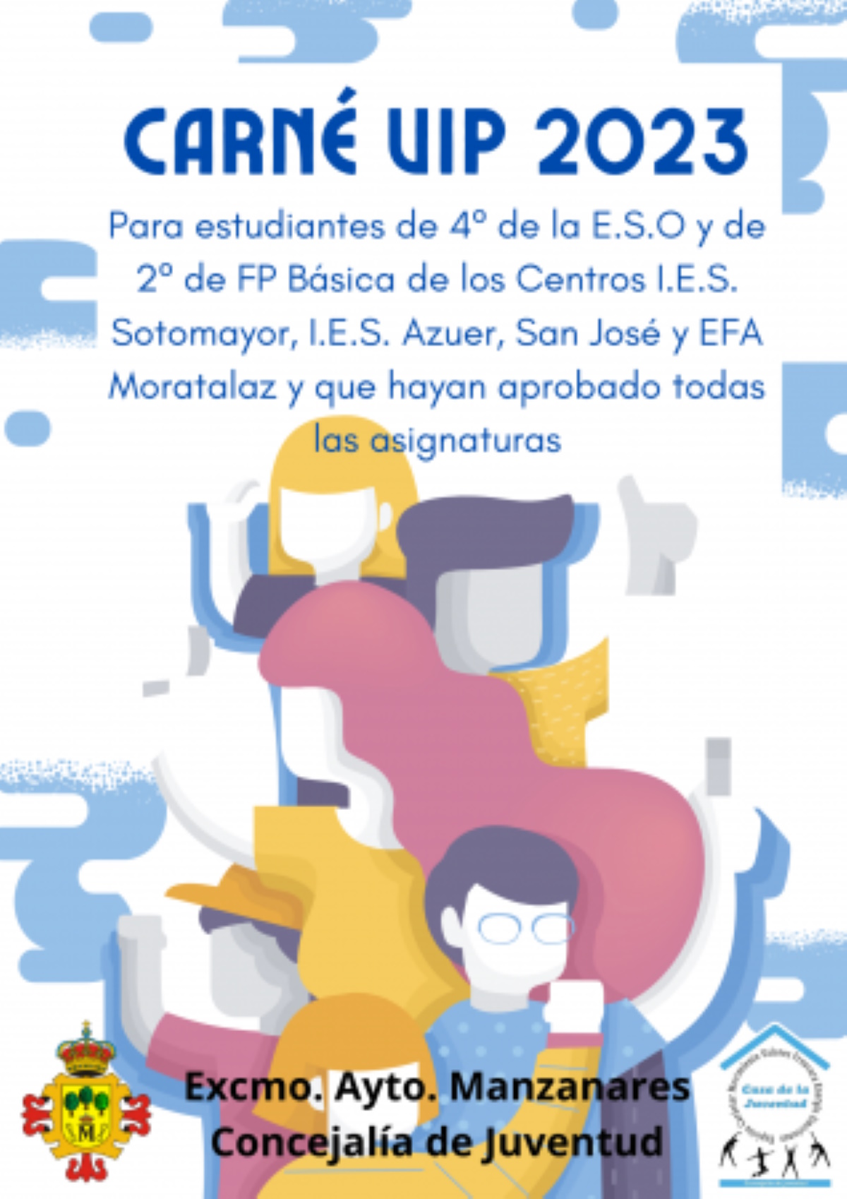 El “carné VIP” premiará a los estudiantes de 4ª de la ESO y 2º de FP Básica de Manzanares que superan el curso sin asignaturas pendientes ni faltas de comportamiento