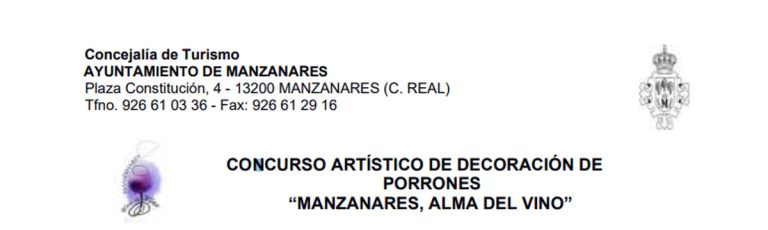 Concurso artístico de decoración de porrones “Manzanares, Alma de vino” con plazo para  presentar las obras hasta el 9 de abril