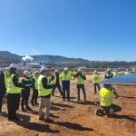La planta solar de Estrella Solar que Endesa construye a través de Enel Green Power España visitó el alcalde de Puertollano