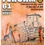 El cartel anunciador de la  Feria Nacional del Campo en Manzanares del 28 de junio al 2 de julio con más de  200 expositores